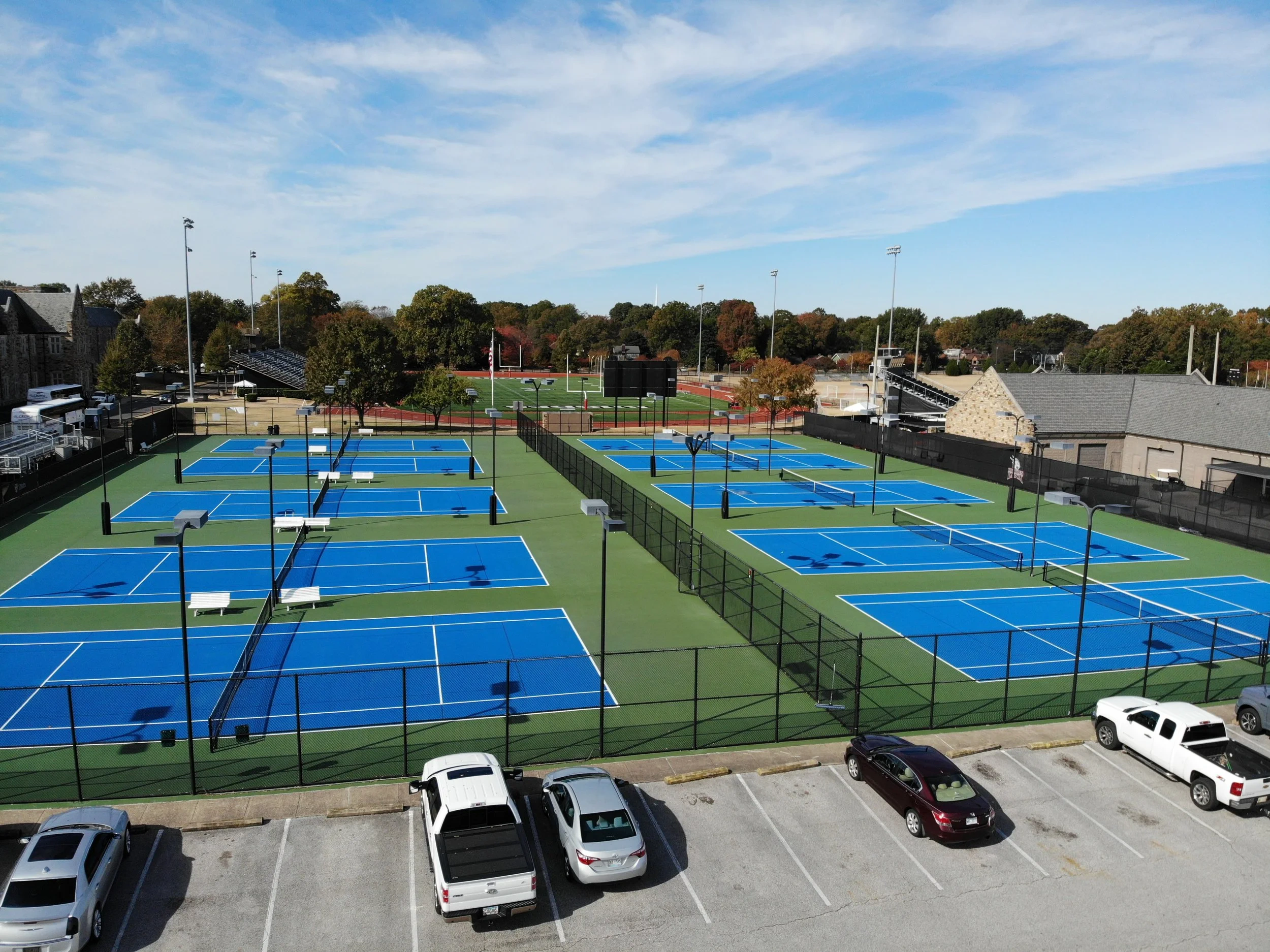 Barton Sports Construction aerial view