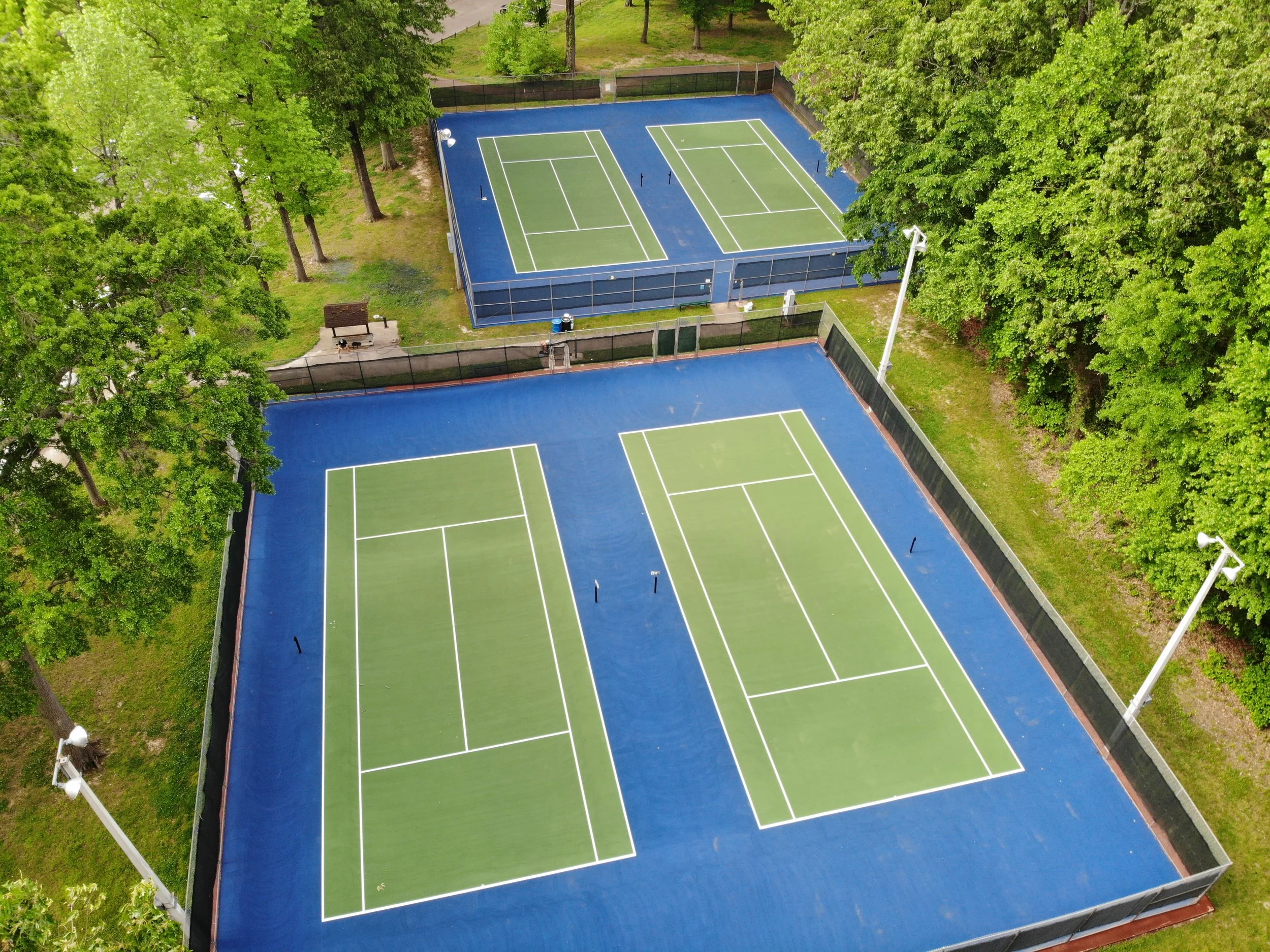 Post-tension concrete court