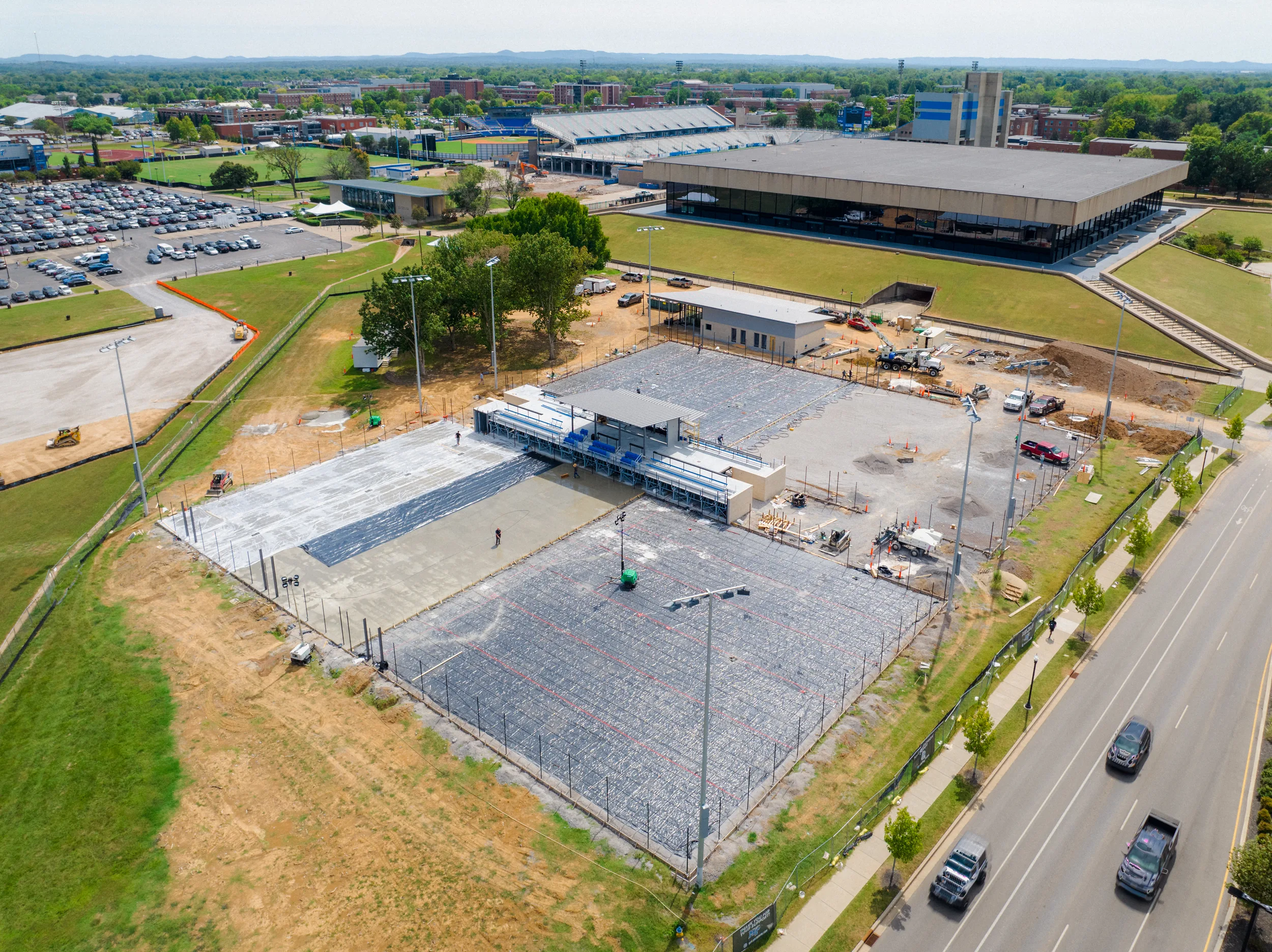MTSU Tennis Complex aerial